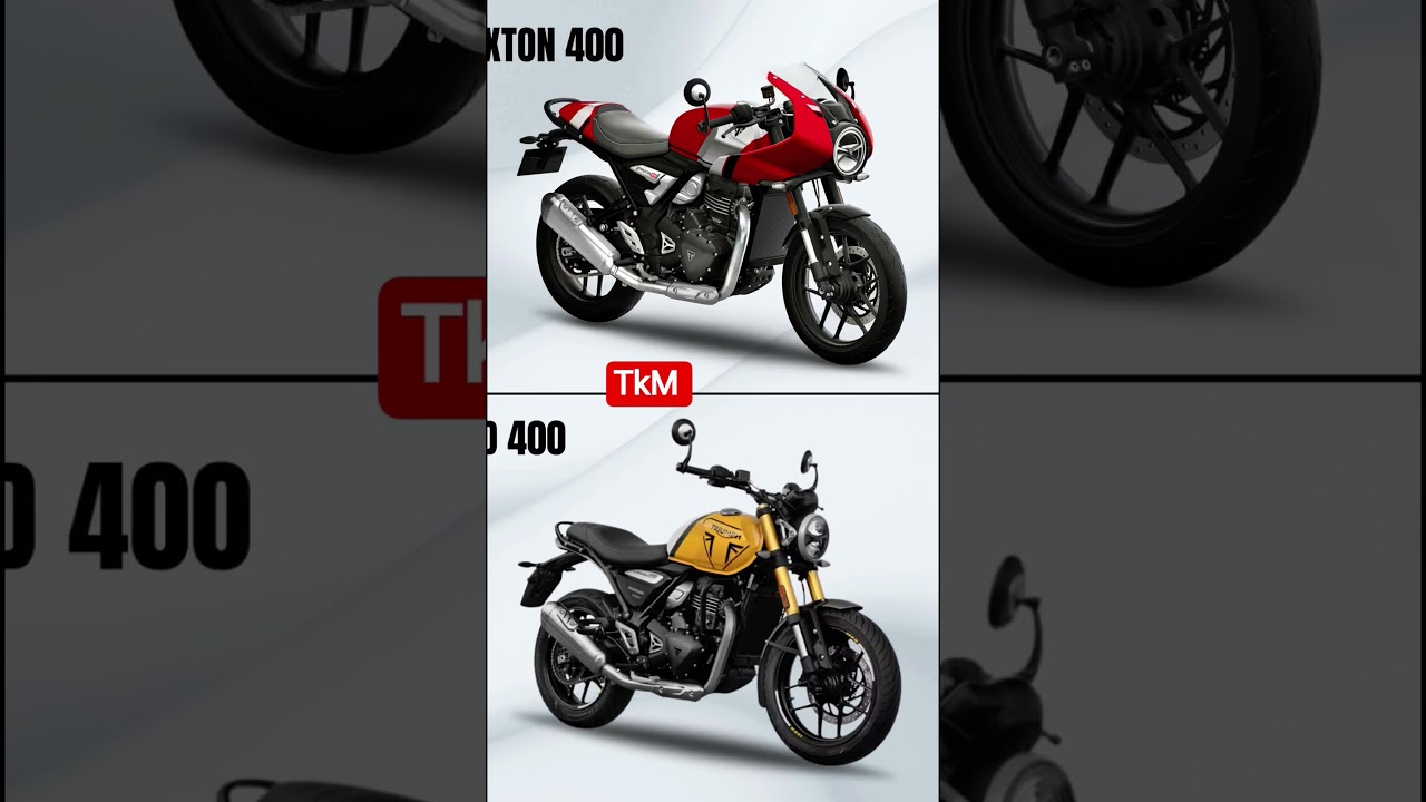 comparison between Triumph Speed 400 Vs Triumph Thruxton 400. Which one do you prefer?