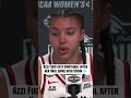 Azzi Fudd on the end of her UConn career