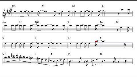 One Note Samba  Antonio Carlos Jobim 1961 Alto Sax