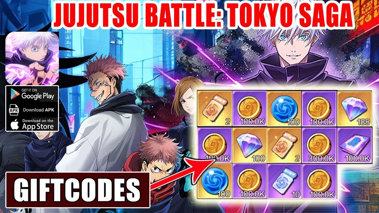 Jujutsu Battles Tokyo Saga & 8 Giftcodes Gameplay New Android