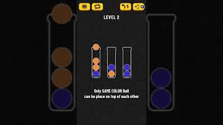 Ball Sort Puzzle Level 2 | Puzzle Game  | Complete Level