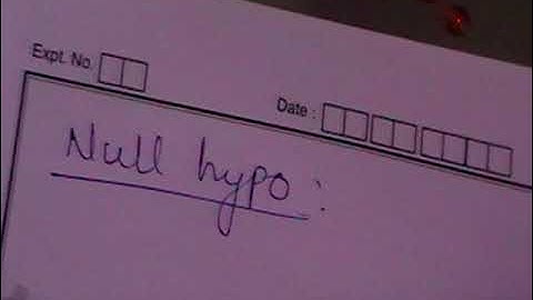 Non Parametric Tests   Sign Test   Two Samples