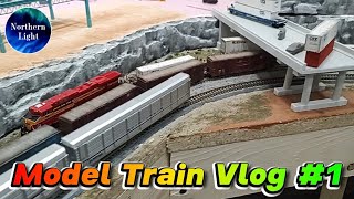 N Scale Model Train Layout Vlog #1 | New Engines & Skid Row Progress!