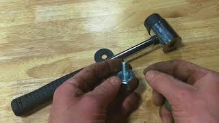 Making a custom striking face for an interchangeable soft-face hammer screenshot 4