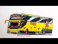 Bus juragan empang D'Faza jb5, Bus telolet , cara menggambar bus