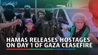 Hamas releases hostages, including Filipino, on Day 1 of Gaza ceasefire