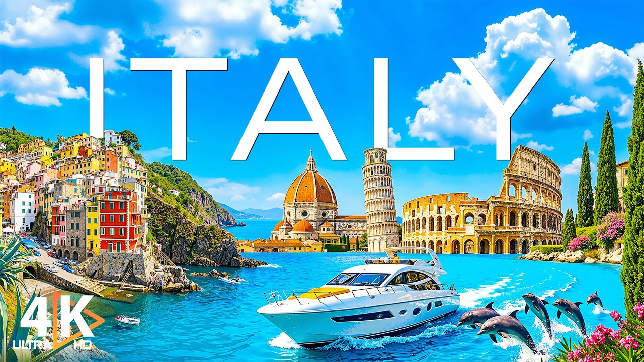 Italy 4K UHD 🇮🇹 Discover the Most Beautiful Places, From Romantic Cities to Scenic Landscapes