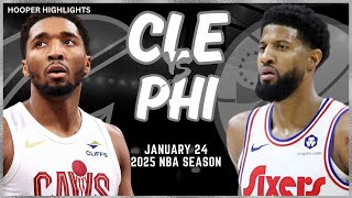 Cleveland Cavaliers Vs Philadelphia 76Ers Full Game Highlights Jan 24 2025 Nba Season