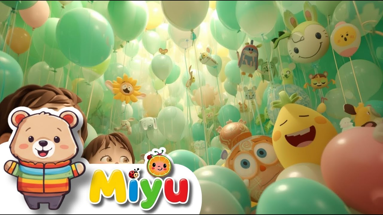 🌿🐵 Il Colore Verde e le Scimmie Allegre! Canzoni Educative per Bambini | Miyu - Canzoni per Bambini