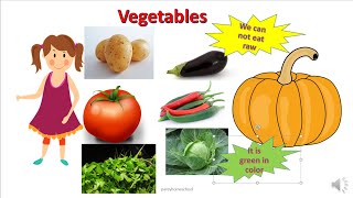 UKG| LKG Lesson 2| Vegetables | how to teach Vegetables to kids | Easy way of learning vegetables