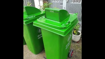 Thùng Rác Nhựa Composite 240L - Nắp Hở