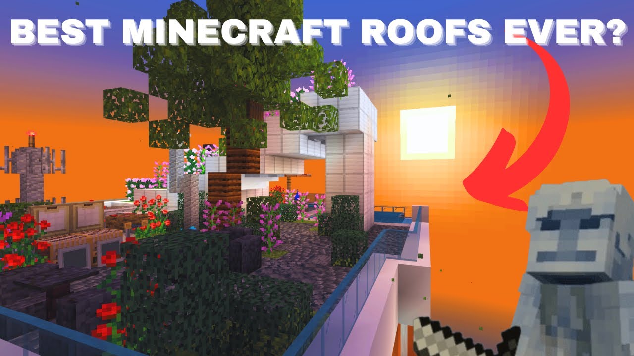 Minecraft Rooftop Rave Rooftop Decorations for your MINECRAFT CITY - YouTube