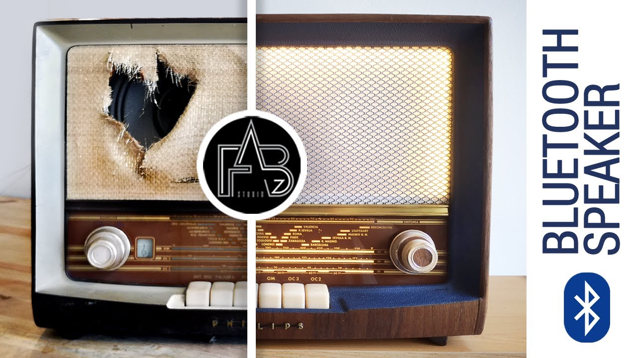 I turned an OLD RADIO into a BLUETOOTH speaker.