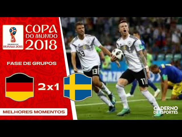 ALEMANHA 2 X 1 SUÉCIA - COPA 2018 - 2ª RODADA FASE DE GRUPOS - MELHORES  MOMENTOS 