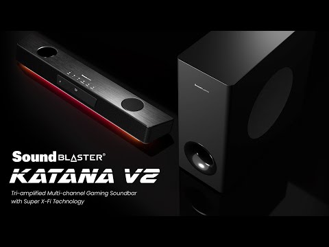 Sound Blaster Katana V2 Tri-amplified Multi-channel Gaming Soundbar with Super X-Fi Technology
