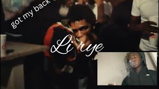 Li Rye - Got My Back (Official Music Video) RECATION 🔥🔥THIS THE ONE 1️⃣