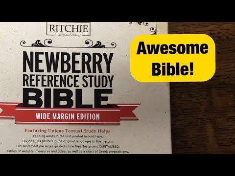 Newberry Wide-Margin KJV REVIEW (English Bible with a Textual Apparatus) Greek and Hebrew reference