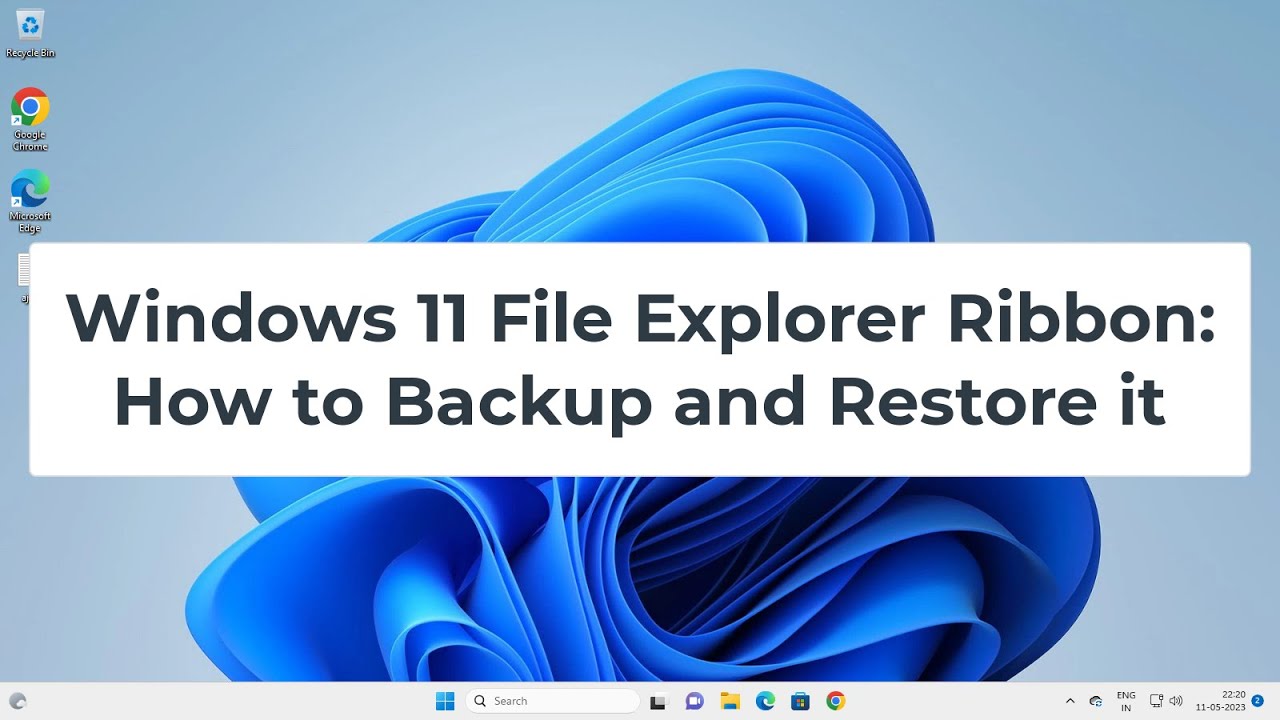 Backup Ribbon File Windows 11 File Explorer Ribbon: How to Backup and Restore it - YouTube