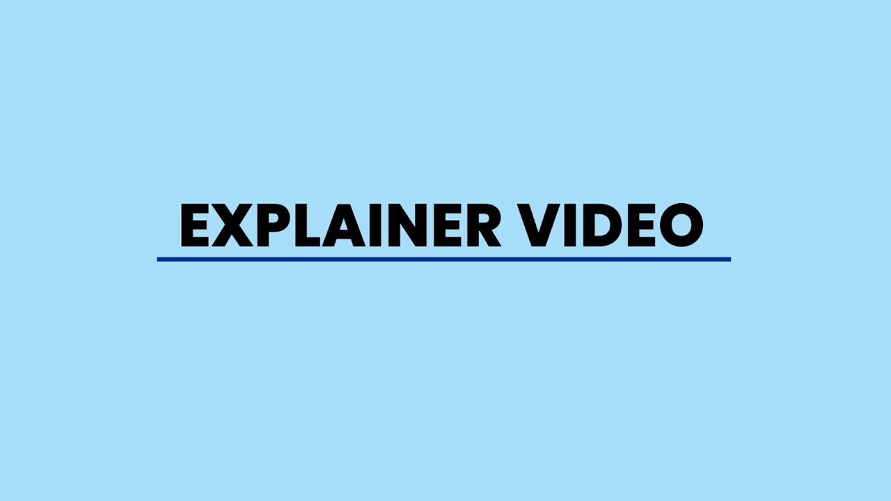 Explainer Video - YouTube