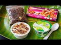 හැමදාම කන යොගට් එකට පොඩි වෙනසක් කරමු  | easy dessert recipe 👊 - vlog 7