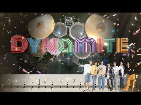 【4分音符&8分音符のみで叩く】 Dynamite/BTS short ver.  (Drum Cover)  【難易度 A】