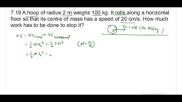 Ncert class 11th chapter 7 System Of Particles And Rotational Motion Question No 7.19