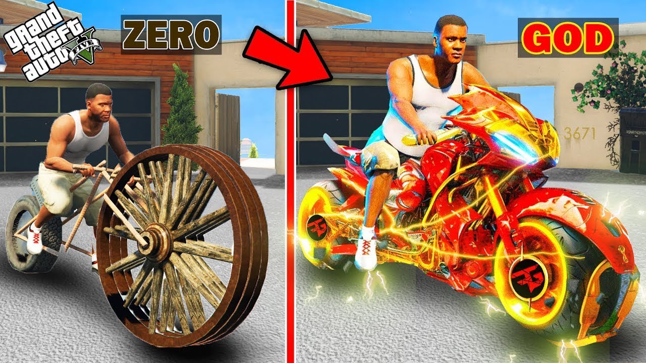 GTA 5 : Franklin Upgrading Zero Bike To GOD BIKE GTA 5!