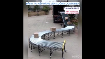 Băng tải xếp hàng container