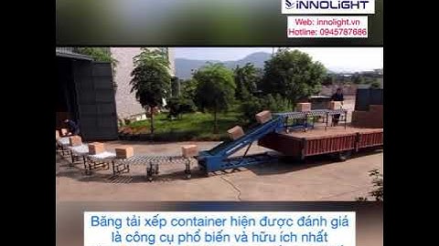 Băng tải xếp hàng container