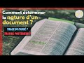 Comment dterminer la nature dun document  trace du pass ou travail postrieur  v2