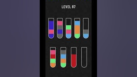 Water sort puzzle level 87