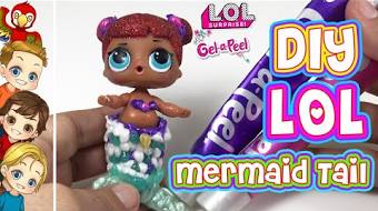 No Sew Easy Craft DIY LOL Surprise Doll Mermaid Tail No Sew Easy Craft DIY LOL Surprise Doll Mermaid Tail