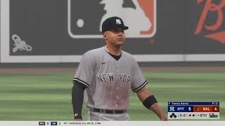Gleyber Torres makes a great diving catch for the out. MLB® The Show™ 20.