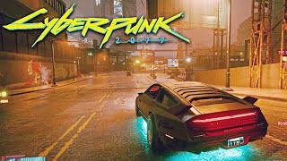 CYBERPUNK 2077 - Supercar in Night City😍😱 Gameplay Free Roam, Open World, Car Driving, Stunts