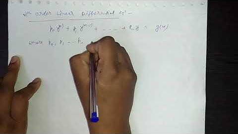 Differential Equation Part-2 for B.sc 2nd year by Sapna Agarwal