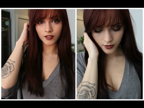 Makeup for Bangs and Glasses|Bronze eyes &amp; brown lips Tutorial