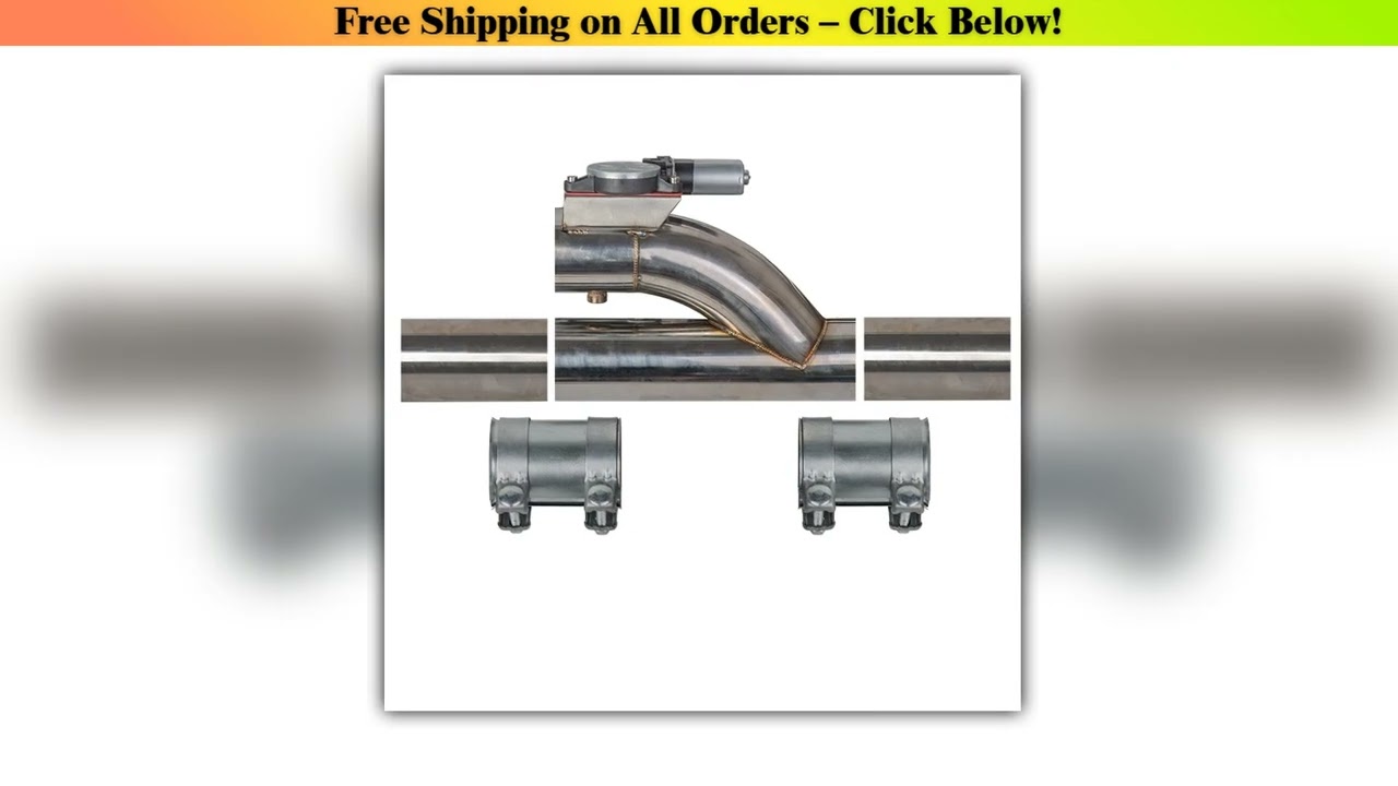 2,2.25,2.5,3 inch SS304 Exhaust Performance  Y Pipe Electric Exhaust E-cutout valve with remote