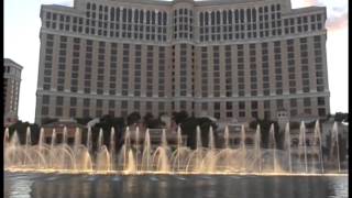 Beautiful Bellagio Fountains at Twilight (Las Vegas, NV)