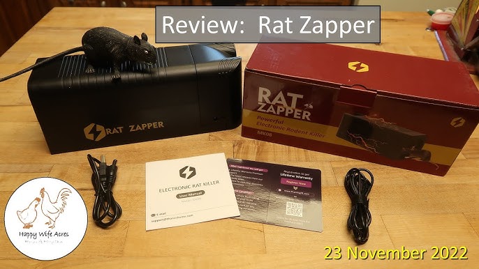  Rat Zapper Classic RZC001-4 Indoor Electronic Mouse and Rat  Trap - 1 Electric Trap : Home Pest Control Traps : Patio, Lawn & Garden