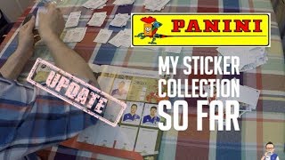 *UPDATE* 2018 WORLD CUP STICKERS PANINI - MY COLLECTION SO FAR (TIME LAPSE)