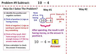Adding and Subtracting Integers Using Real Life Scenarios