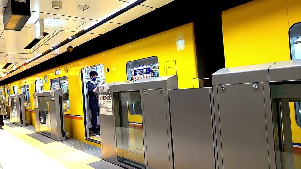 [Японское метро] Метро Токио Линия Гиндза Станция Гиндза Прибытие/отправление Мелодия отправления