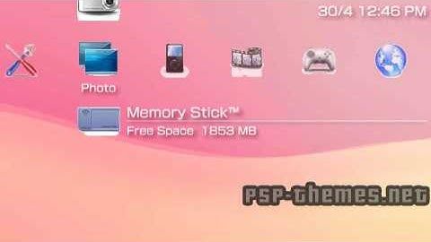PSP Theme blue clear crystal PSP-Themes.NET