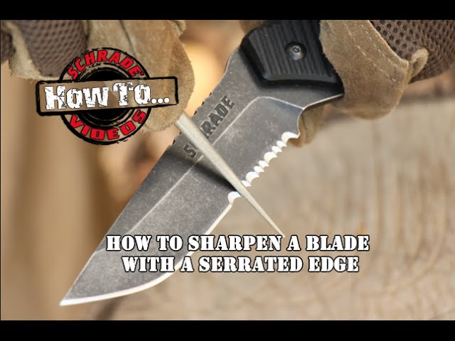 The SECRET to sharpening a SERRATED BLADE is SANDPAPER and a SCREWDRIVER!  no special tools required! 