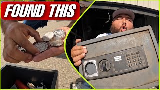 Found Motorcycle, Gold, Silver, Safe And coins all in one storage unit #bought #viral #storage