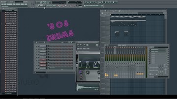 RETRO 80s drums GATED REVERB FL STUDIO TUTORIAL