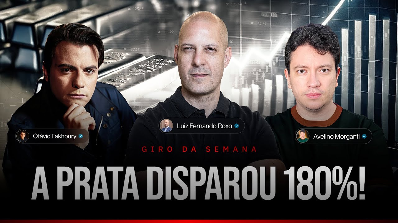 A prata disparou 180%📈🔥O que isso revela sobre o mercado e a economia?💰 Giro da Semana