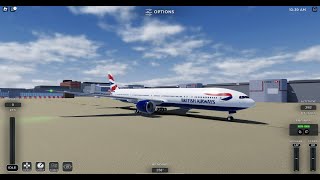 Project Flight | Boeing 777 British Airways | Full flight Gatwick - Gran Canaria | Roblox.