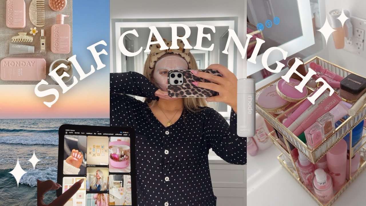 SELF CARE NIGHT ROUTINE / cozy vibes, chatting, & more! 🫧