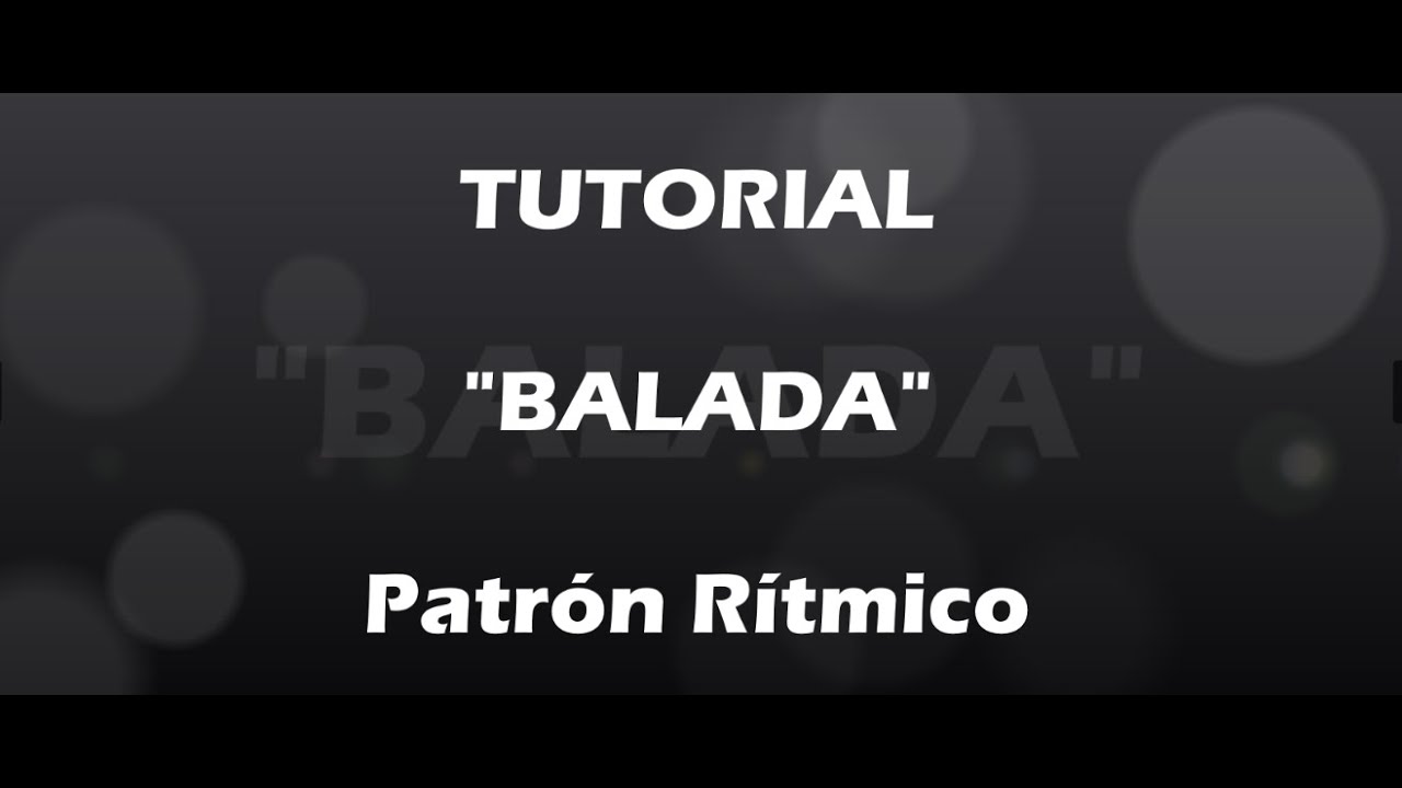 TUTORIAL Balada - Acompañamiento en Piano